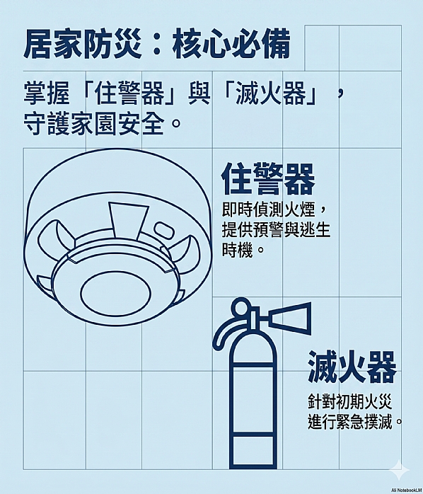 居家防災(住警器/滅火器)